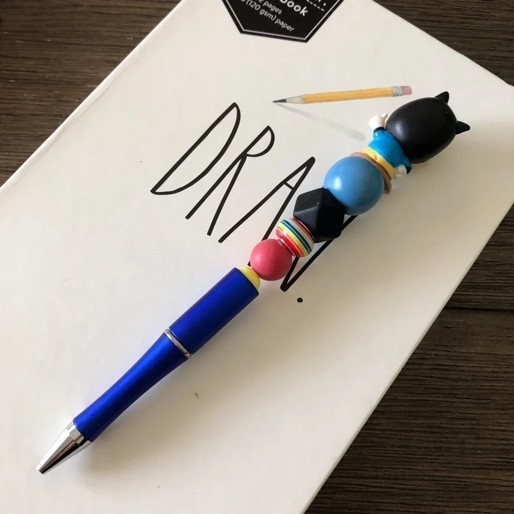 Disney Doorables: A Goofy Movie: Pete handmade beaded pen